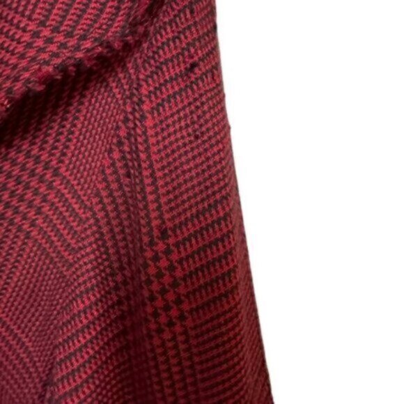 NWT Paige | Rumba Red & Black Plaid Isabelle Mini Dress Size XS - Picture 8 of 15